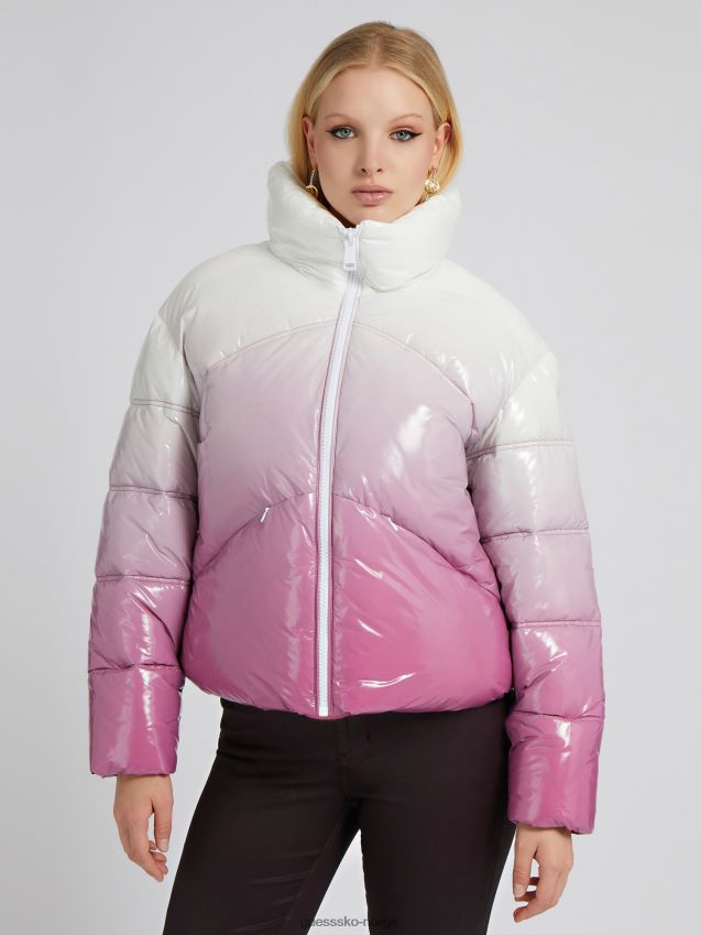 Guess fargegradient puffer rosa rosa kvinner F0LJ803691