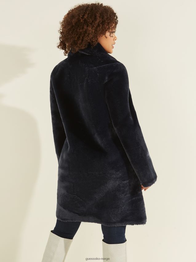 Guess flora vendbar kåpe hemmelig blå hemmelig blå kvinner F0LJ809618