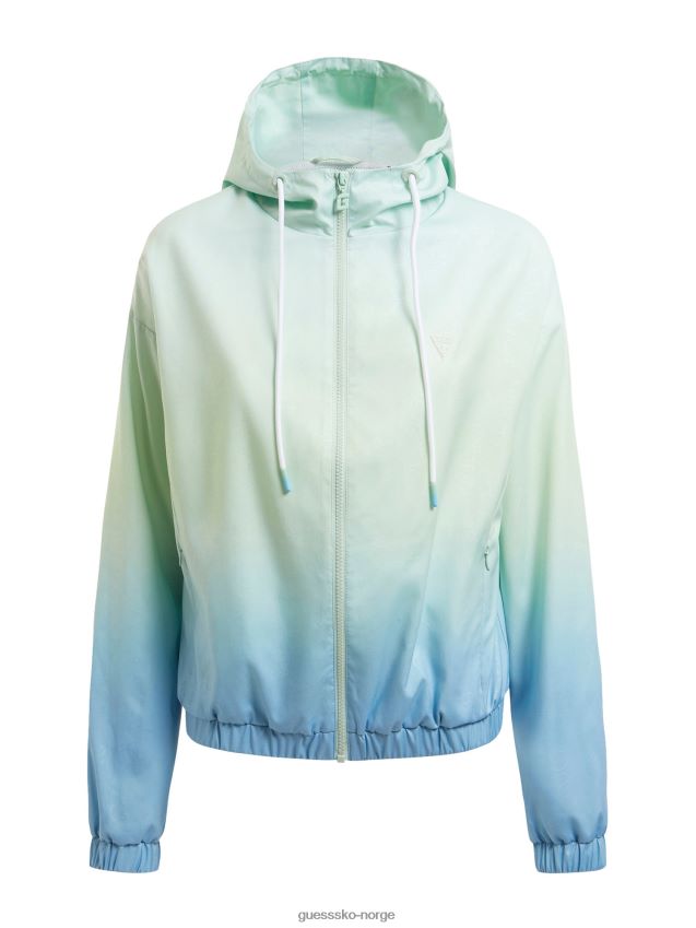 Guess grønn flerfarge gradient vindjakke grønn multi kvinner F0LJ803762