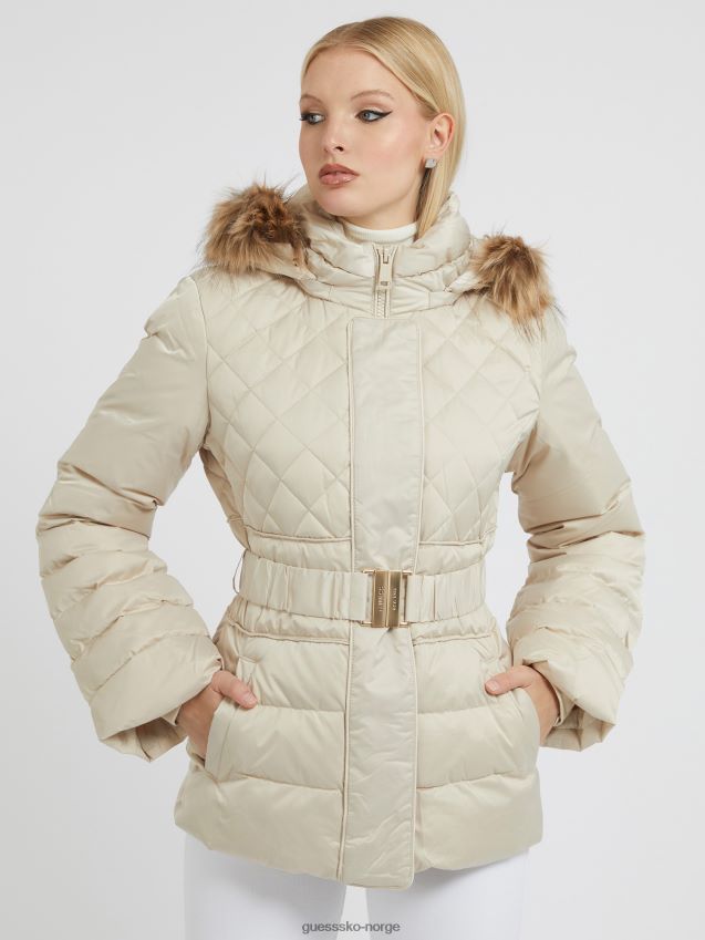 Guess hvit ekte dunpuffer hvit kvinner F0LJ802909