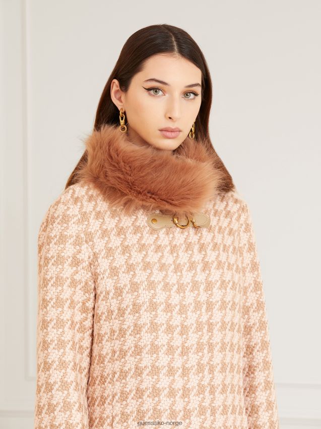 Guess multi rosa marciano ull blanding kåpe multi rosa kvinner F0LJ805971