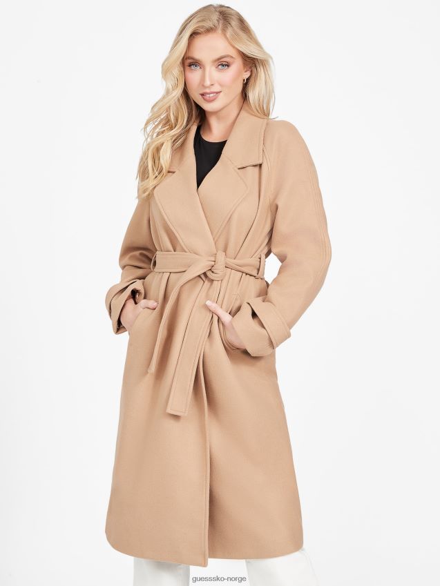 Guess ristet taupe kløverfrakk ristet taupe kvinner F0LJ806807