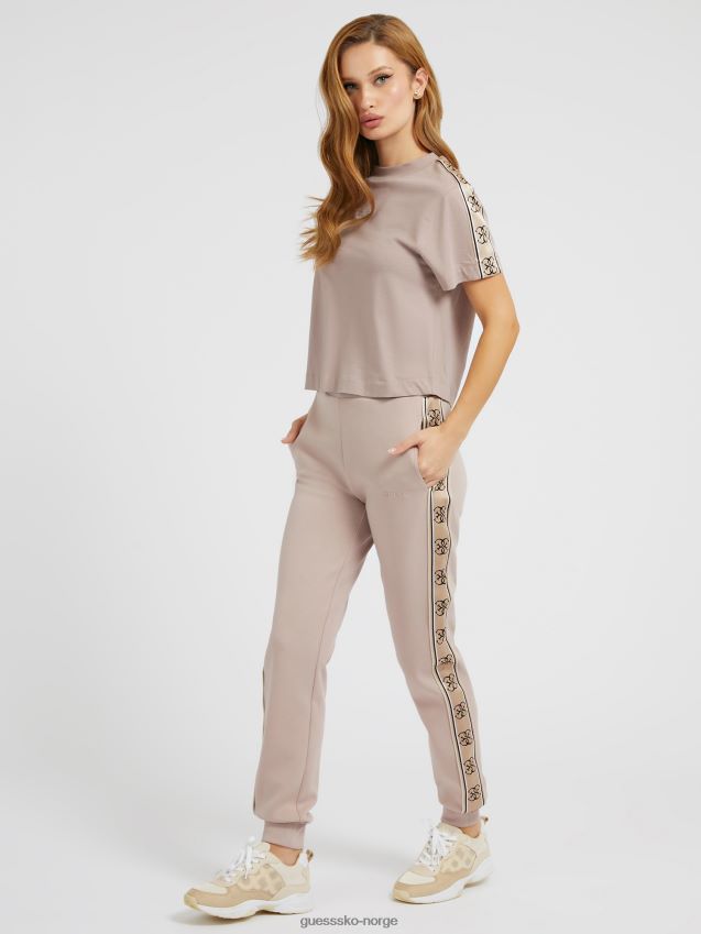 Guess rosa t-skjorte med logo på siden rosa kvinner F0LJ804876