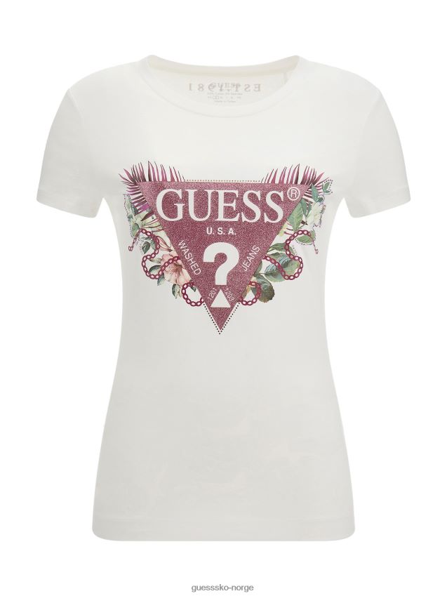 Guess triangel logo t-skjorte ny trendkvinner F0LJ803296