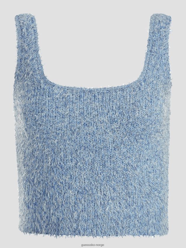 Guess nordic sea multi tinsley fuzzy sweater tank nordisk sjø multi kvinner F0LJ809388