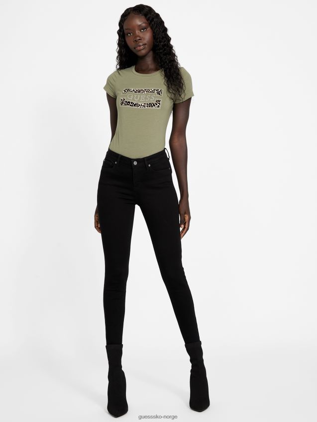 Guess capri logo t-skjorte isle wash 32\'\' isle wash 32\'\' kvinner F0LJ807367