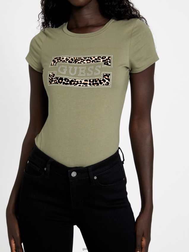 Guess capri logo t-skjorte isle wash 32\'\' isle wash 32\'\' kvinner F0LJ807367