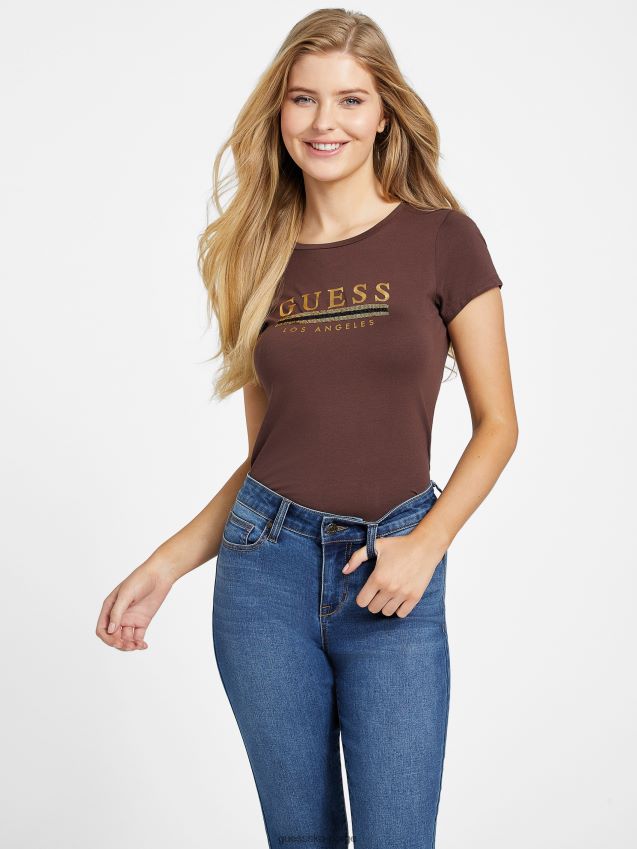 Guess cup of joe sterling paljett-t-skjorte kopp joe kvinner F0LJ807102