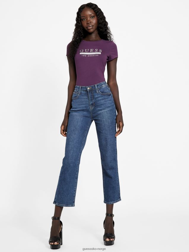 Guess drue vin sterling paljett tee drue vin kvinner F0LJ807387