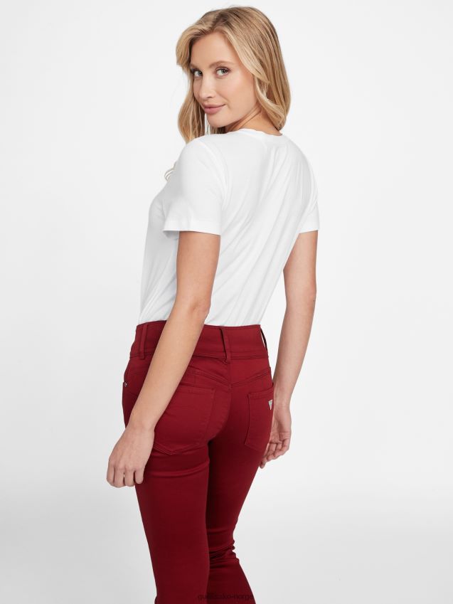 Guess iggy logo t-skjorte i ren hvit Ren hvit kvinner F0LJ807244