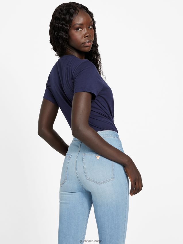 Guess øko felix bling t-skjorte nattlig marine nattlig marine kvinner F0LJ807392