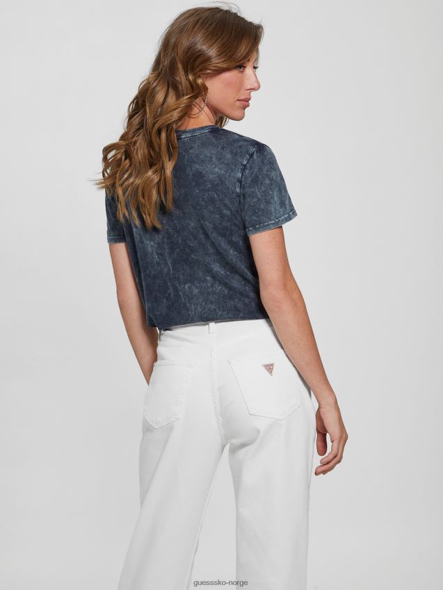 Guess lover easy tee indigo mineral multi indigo mineral multi kvinner F0LJ809792