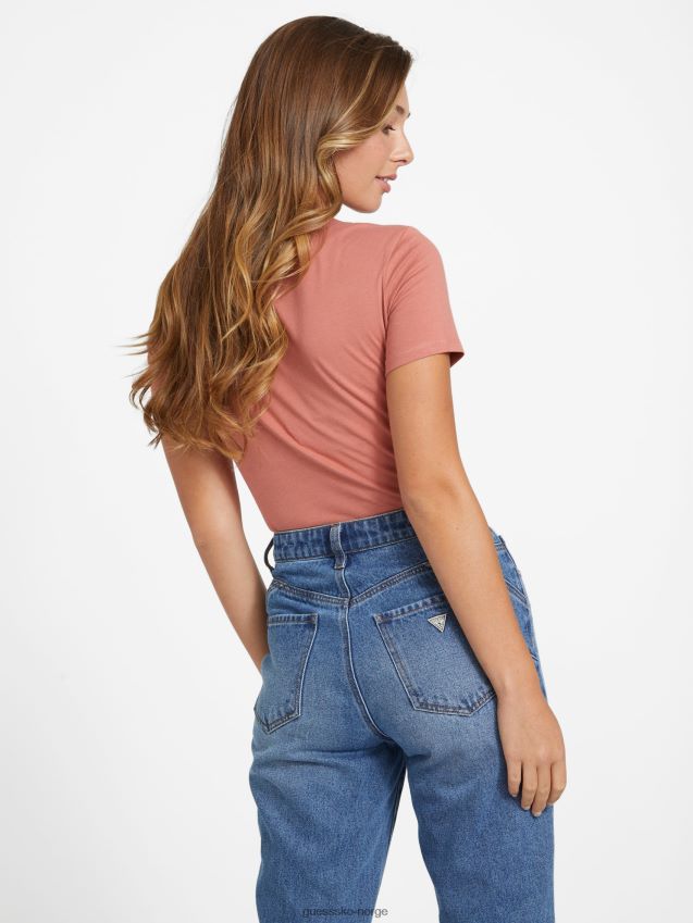 Guess rød glen josie logo-t-skjorte rød glen kvinner F0LJ807348