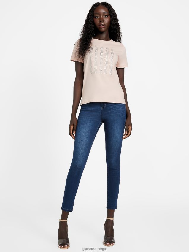 Guess vapor rose eco felix bling t-skjorte damp steg kvinner F0LJ807389