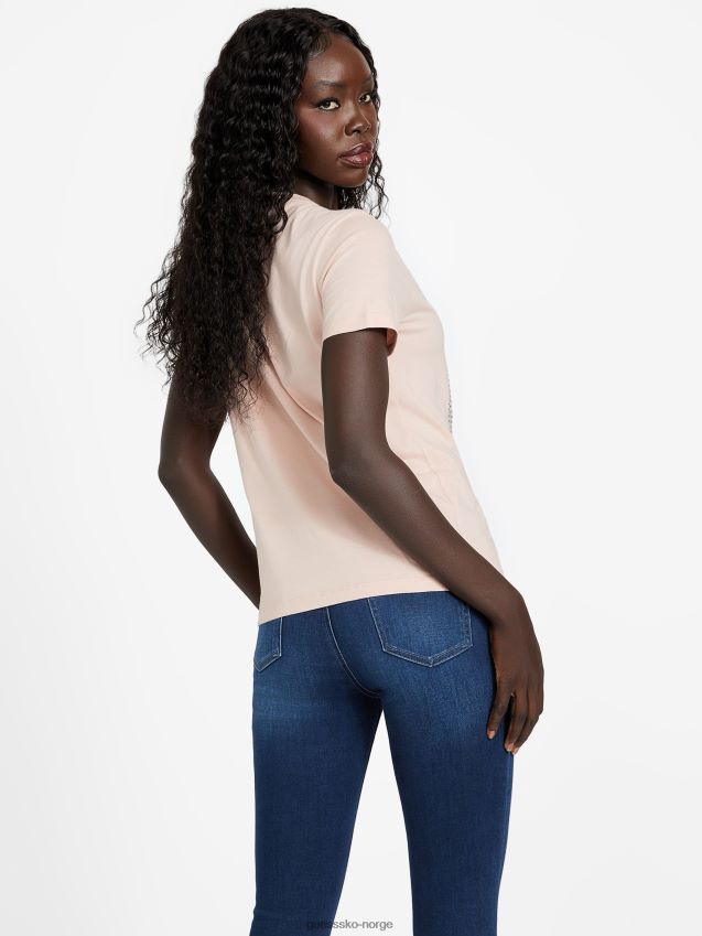 Guess vapor rose eco felix bling t-skjorte damp steg kvinner F0LJ807389