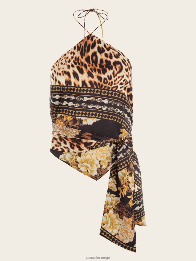 Guess after dark print dex grime topp etter mørk trykk kvinner F0LJ809364