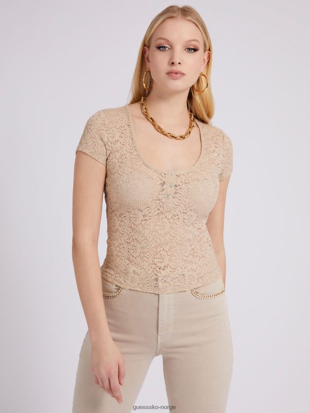 Guess beige blondetopp beige kvinner F0LJ802854
