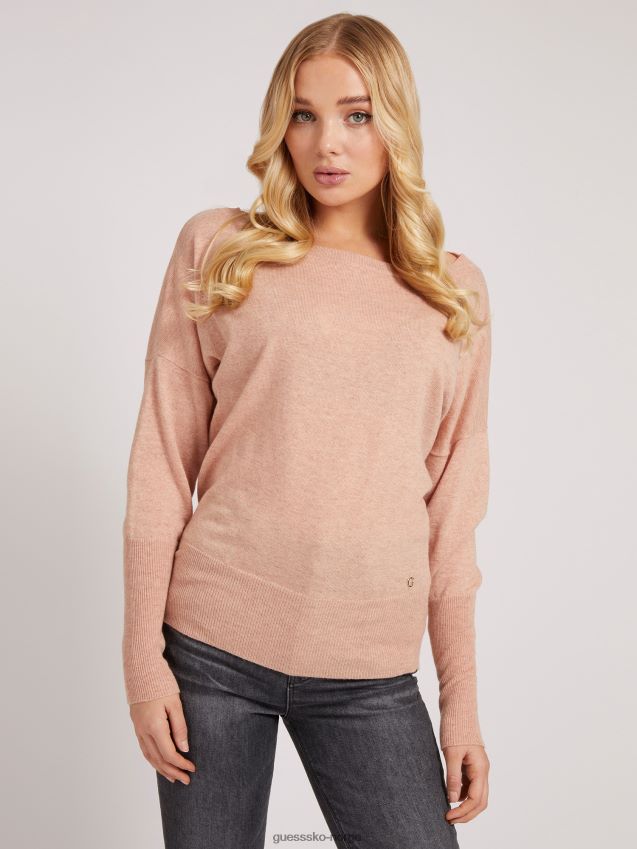 Guess beige cachemere blanding genser beige kvinner F0LJ805938