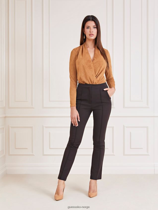 Guess beige marciano body i semsket skinn beige kvinner F0LJ802808