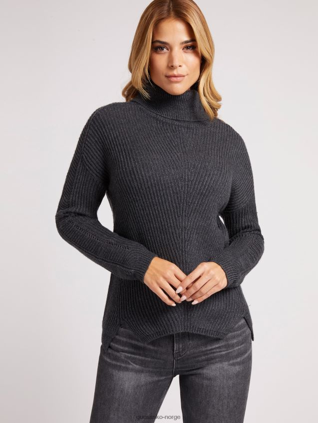 Guess blå genser med turtelhals blå kvinner F0LJ805711