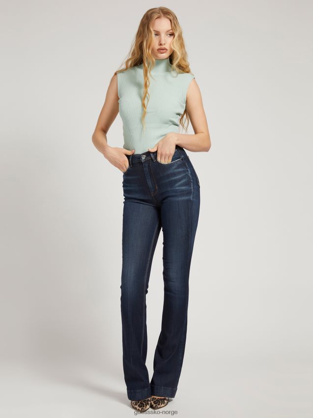 Guess blågrønn tankgenser med turtelhals blågrønn kvinner F0LJ806232