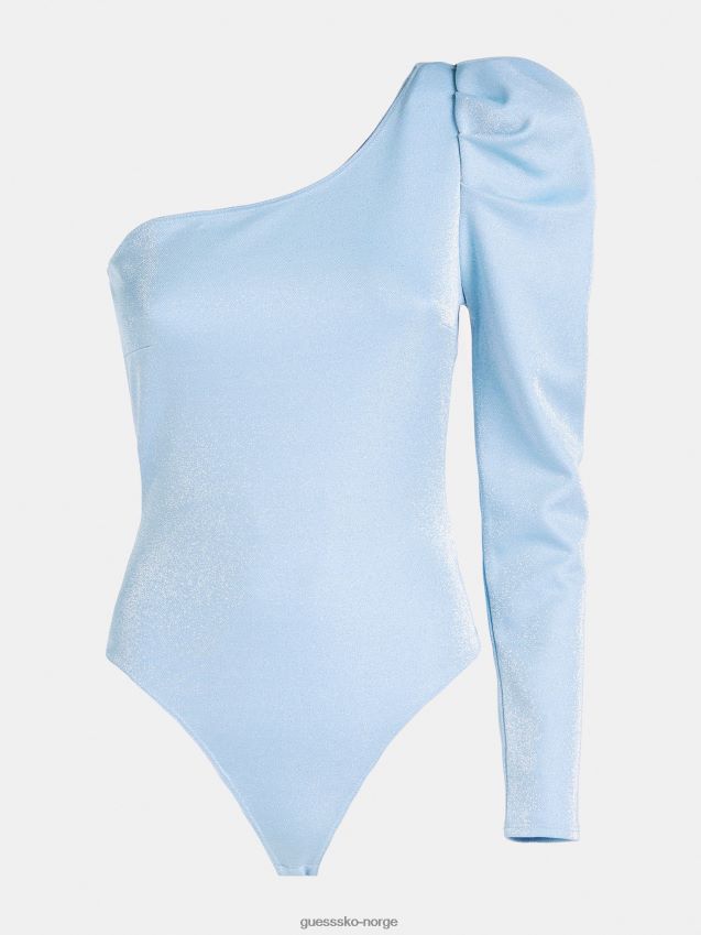 Guess bodysuit med en skulder lyseblå lyse blå kvinner F0LJ806224