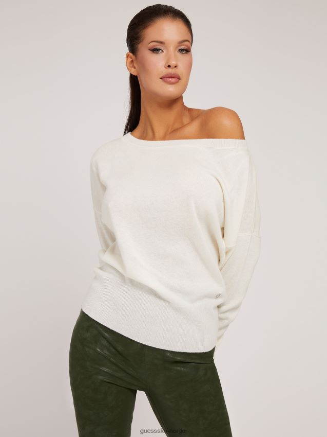 Guess cachemere blend genser hvit hvit kvinner F0LJ805882