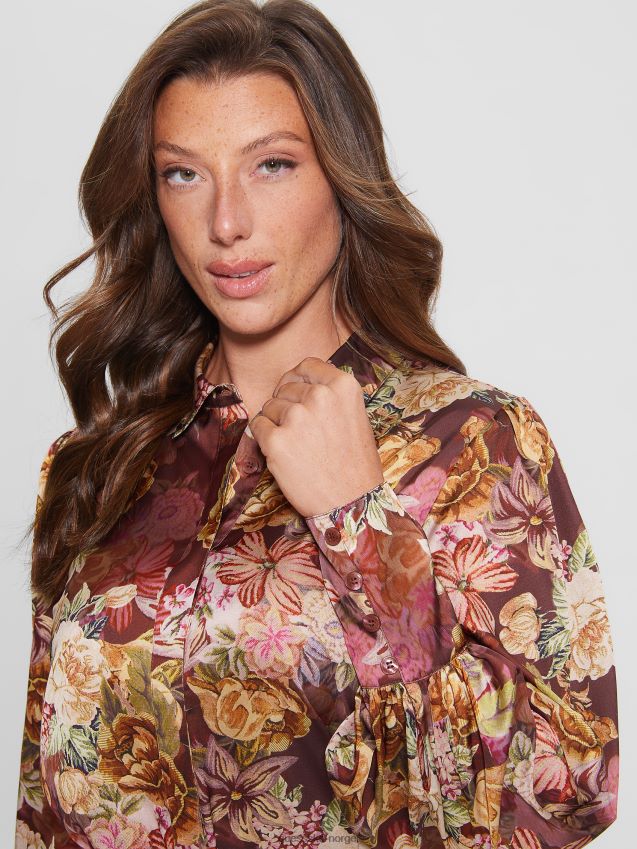 Guess digital billedvev trykk ma øko ravn sjarm topp digital billedvev print ma kvinner F0LJ809128