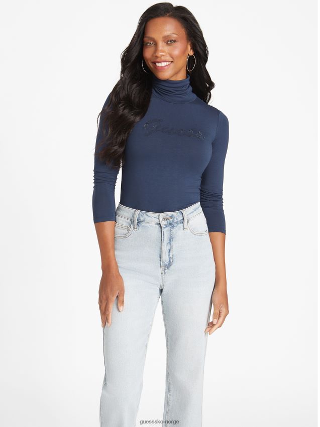 Guess dypeste blå øko lorna topp dypeste blå kvinner F0LJ807173
