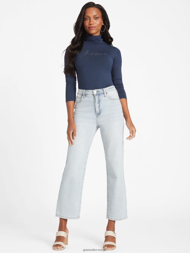 Guess dypeste blå øko lorna topp dypeste blå kvinner F0LJ807173