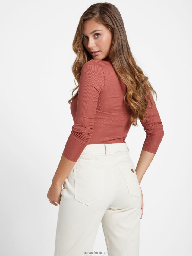 Guess eco farren topp ørkenrød ørkenrød kvinner F0LJ807001