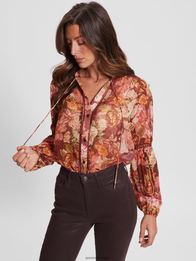 Guess eco josette topp digital billedvev print ma digital billedvev print ma kvinner F0LJ809192