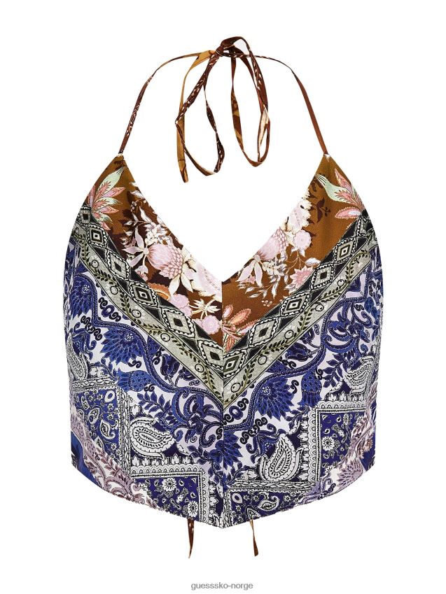 Guess flerfarget mønster over hele print toppen flerfarget mønster kvinner F0LJ802732