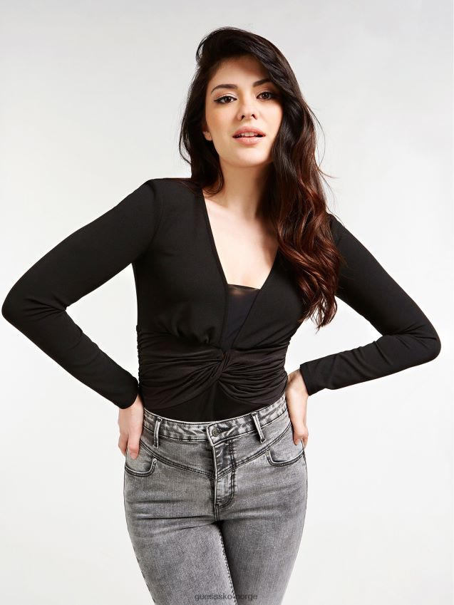 Guess front twist body svart svart kvinner F0LJ806399