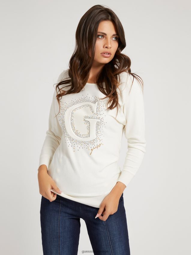 Guess g logo broderi genserkvinner F0LJ806659