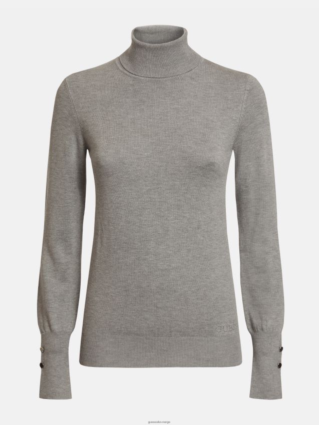 Guess grå genser med turtle-hals grå multi kvinner F0LJ806460