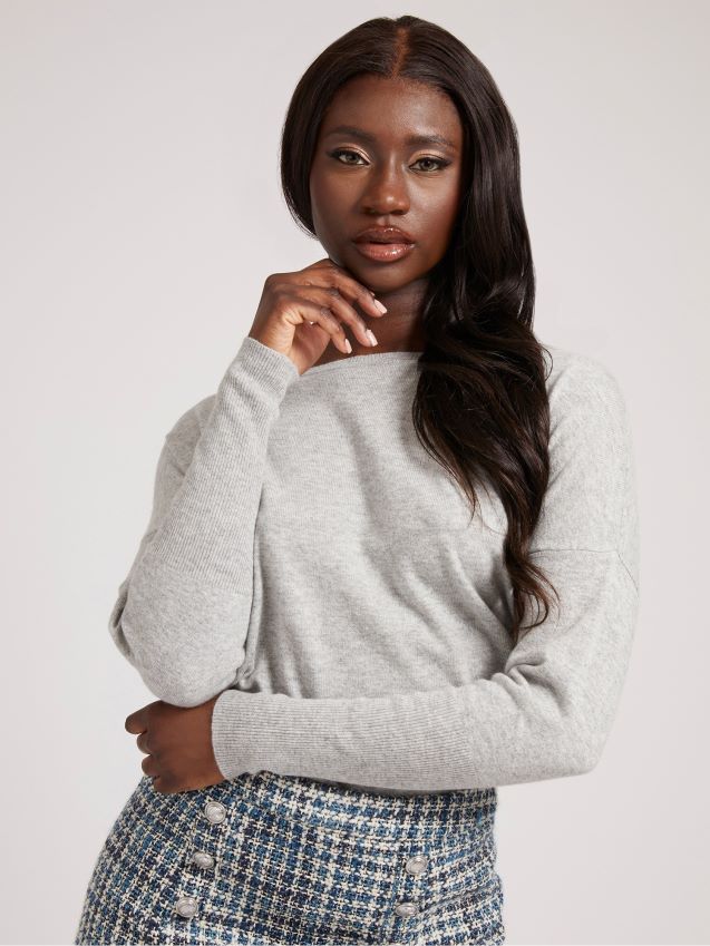 Guess grå multi cachemere blanding genser grå multi kvinner F0LJ806107