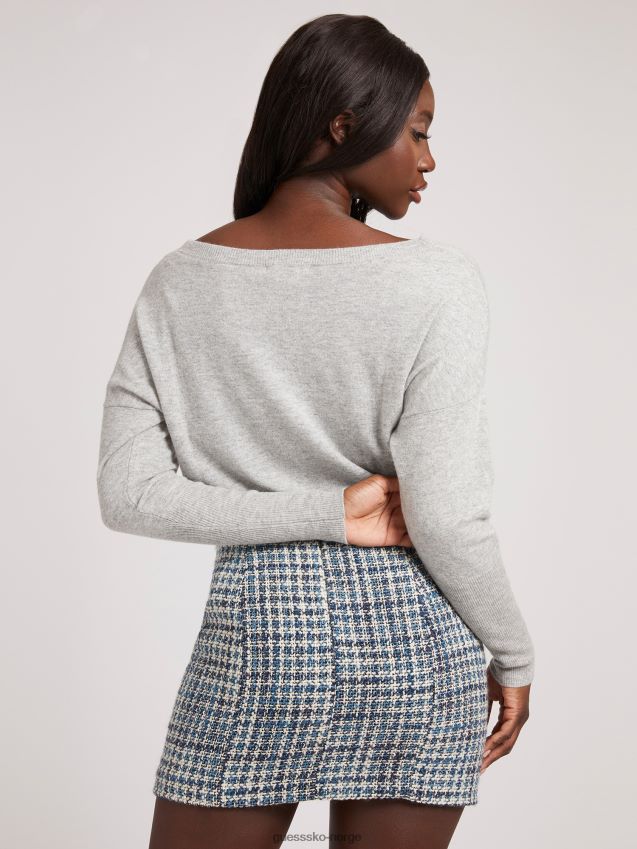 Guess grå multi cachemere blanding genser grå multi kvinner F0LJ806107