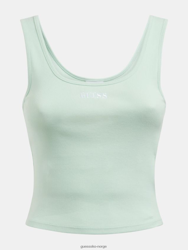 Guess grønn logo topp foran grønn kvinner F0LJ806247