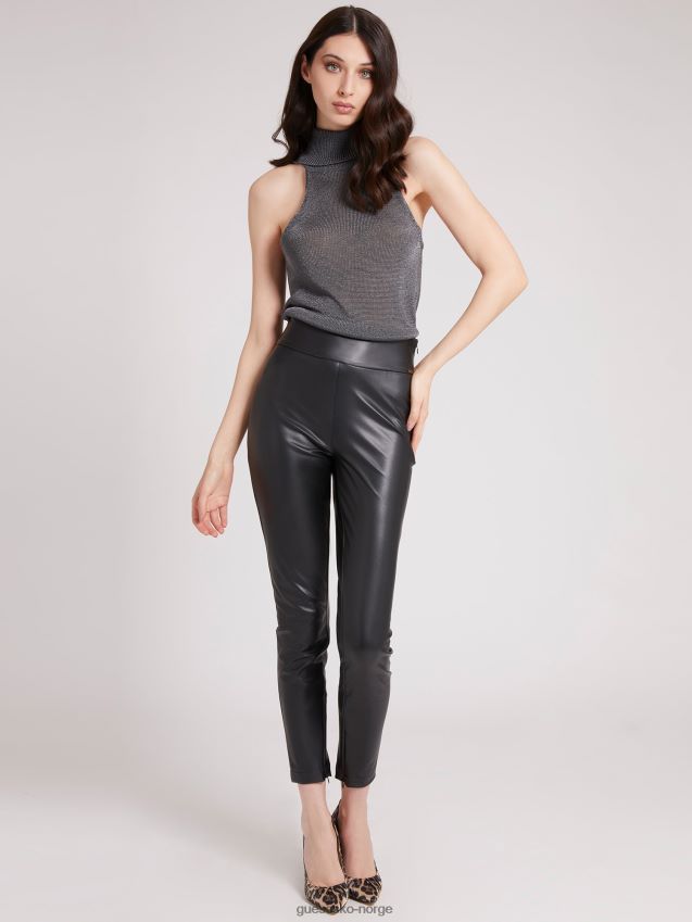 Guess grå ren genser med gylden effekt grå kvinner F0LJ806443