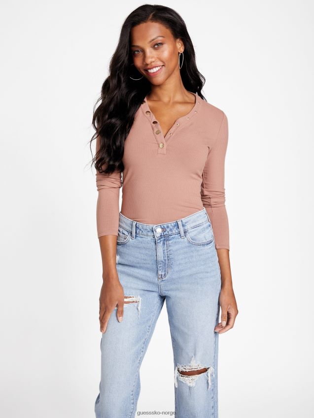 Guess øko delia topp stekt kastanje stekt kastanje kvinner F0LJ807109