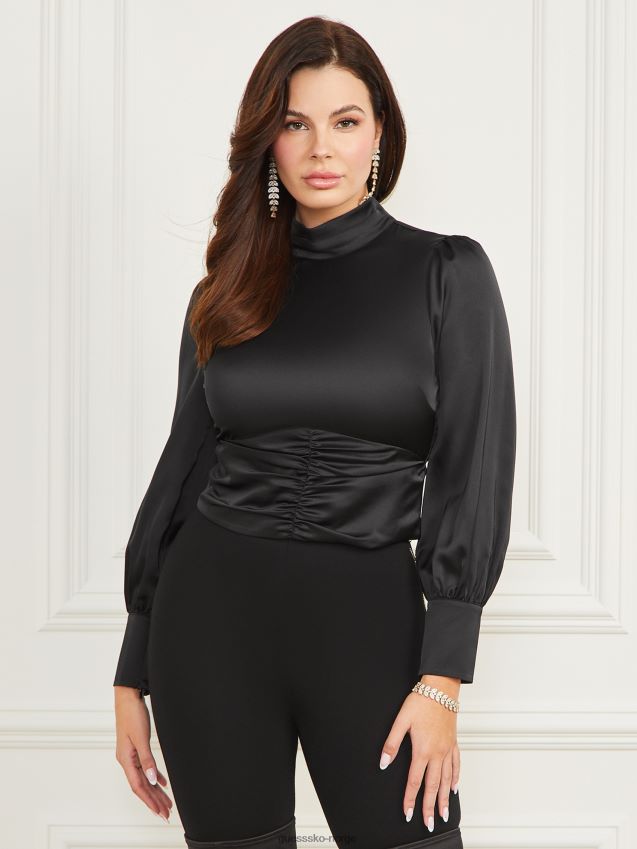 Guess libertine topp jet black kulsvart kvinner F0LJ809243