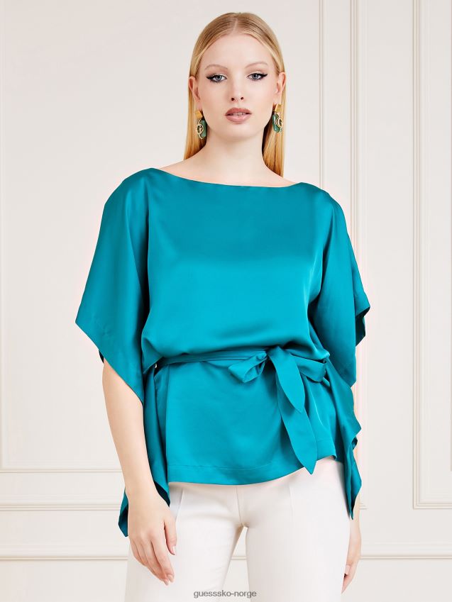 Guess mørk grønn marciano belte topp mørk grønn kvinner F0LJ803615