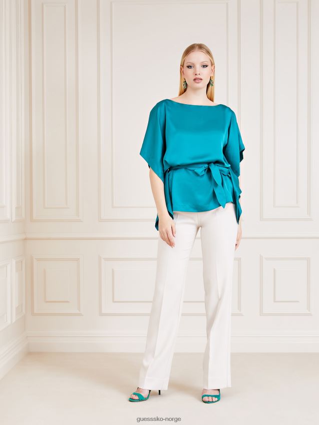 Guess mørk grønn marciano belte topp mørk grønn kvinner F0LJ803615