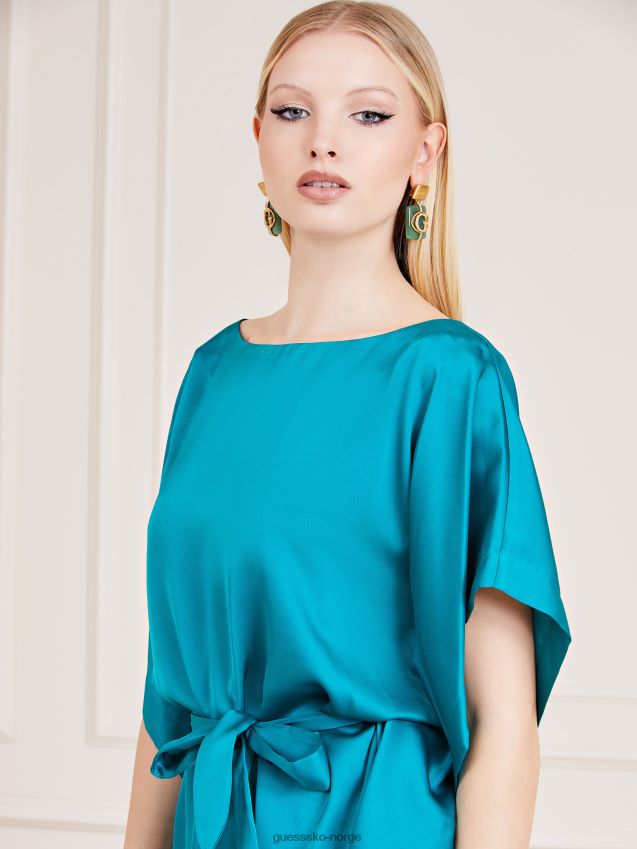 Guess mørk grønn marciano belte topp mørk grønn kvinner F0LJ803615