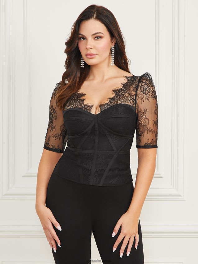 Guess mae blondetopp jet black kulsvart kvinner F0LJ809211