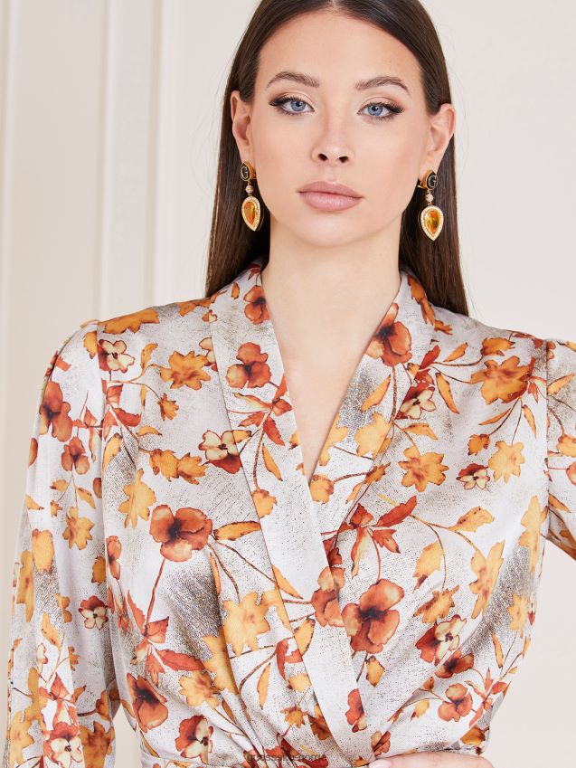 Guess marciano floral print body floral fantasy blomsterfantasi kvinner F0LJ803353