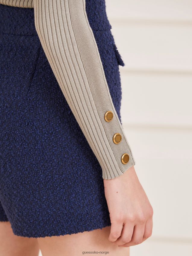 Guess marciano genser med båthals lys grå lysegrå kvinner F0LJ806684