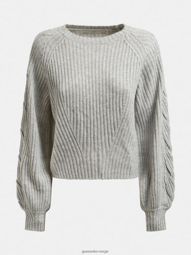 Guess rib ullblanding genser grå multi grå multi kvinner F0LJ805982