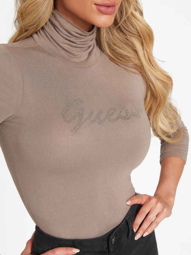 Guess rytterbrun øko lorna topp rytter brun kvinner F0LJ807315